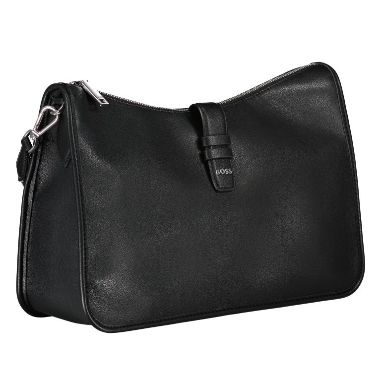 Beuteltasche Maddie Shoulder Bag Black, Farbe: schwarz, Marke: Boss, EAN: 4063539993744, Abmessungen in cm: 36x23.5x11.5, Bild 2 von 8