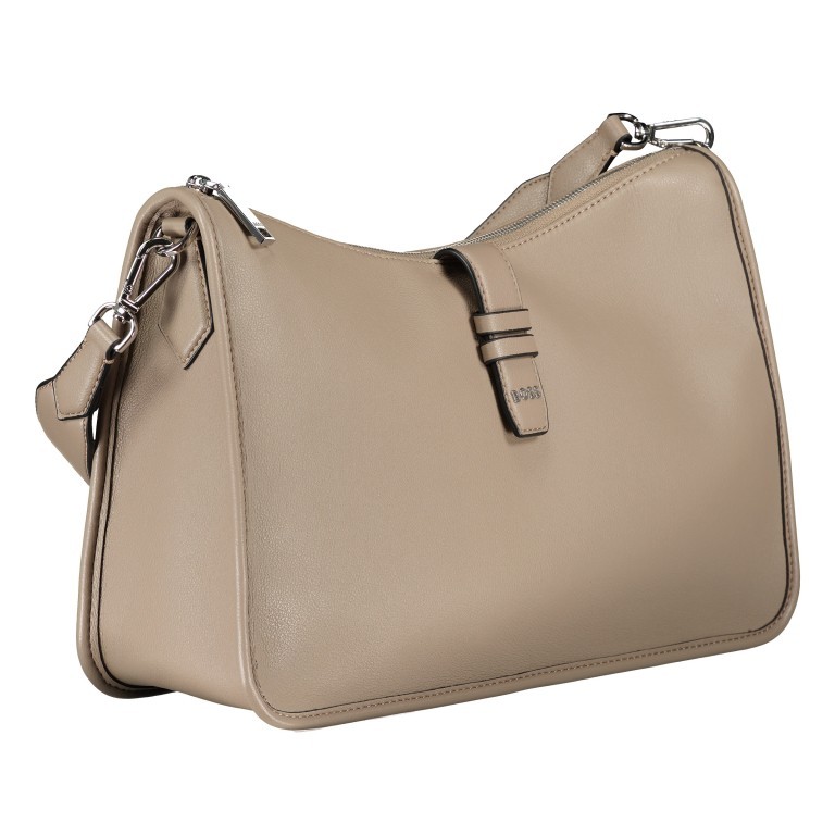 Beuteltasche Maddie Shoulder Bag Medium Beige, Farbe: taupe/khaki, Marke: Boss, EAN: 4063539993751, Abmessungen in cm: 36x23.5x11.5, Bild 2 von 8