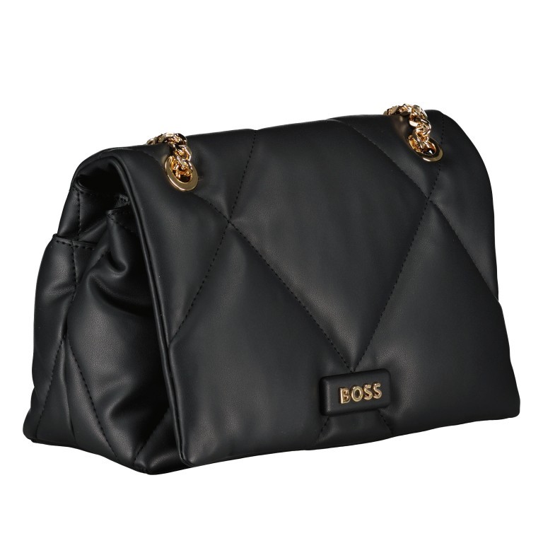 Umhängetasche Abelie Flap Crossbody Black, Farbe: schwarz, Marke: BOSS, EAN: 4063539993898, Abmessungen in cm: 25.5x17x10, Bild 2 von 7