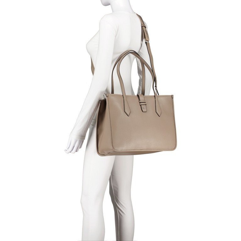 Shopper Maddie Tote Bag Medium Beige, Farbe: taupe/khaki, Marke: Boss, EAN: 4063539994536, Abmessungen in cm: 37x27.5x15, Bild 6 von 7