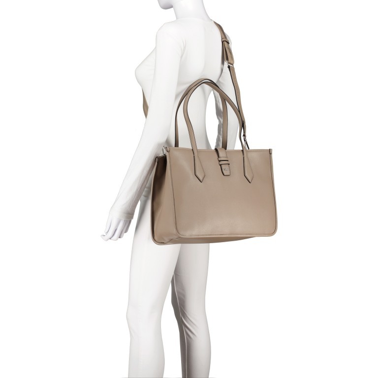 Shopper Maddie Tote Bag Medium Beige, Farbe: taupe/khaki, Marke: BOSS, EAN: 4063539994536, Abmessungen in cm: 37x27.5x15, Bild 6 von 7