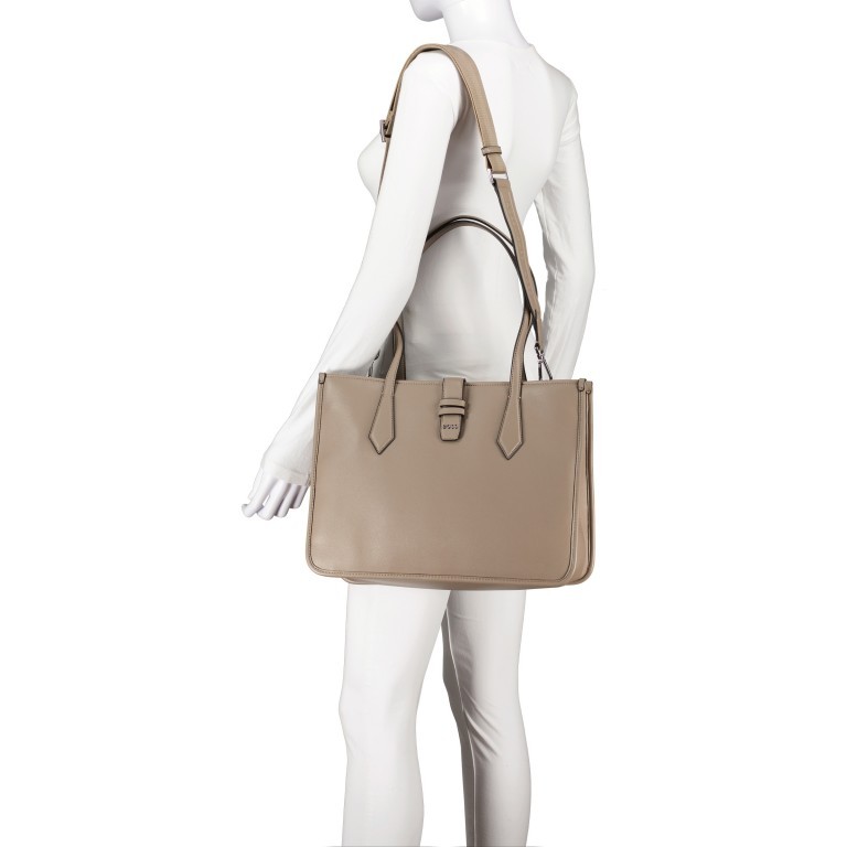 Shopper Maddie Tote Bag Medium Beige, Farbe: taupe/khaki, Marke: Boss, EAN: 4063539994536, Abmessungen in cm: 37x27.5x15, Bild 5 von 7