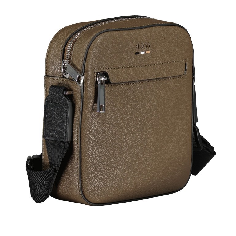 Umhängetasche Ray Reporter Bag Open Brown, Farbe: braun, Marke: BOSS, EAN: 4063539996127, Abmessungen in cm: 16.5x19x6, Bild 2 von 4
