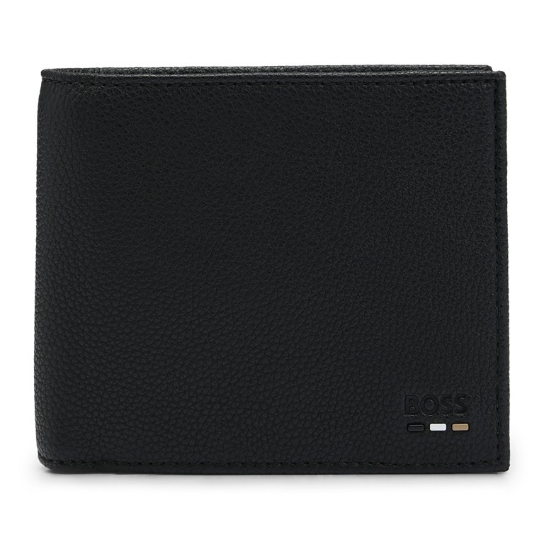 Geldbörse Ray Trifold Black, Farbe: schwarz, Marke: BOSS, EAN: 4063545681833, Abmessungen in cm: 12x9.5x3, Bild 1 von 3