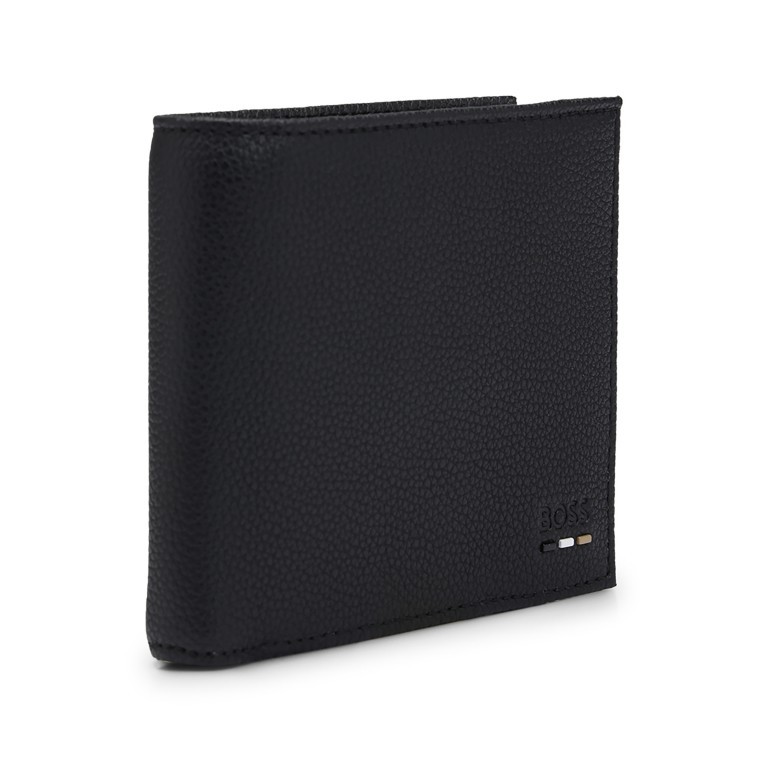 Geldbörse Ray Trifold Black, Farbe: schwarz, Marke: Boss, EAN: 4063536391956, Abmessungen in cm: 12x9.5x3, Bild 2 von 3