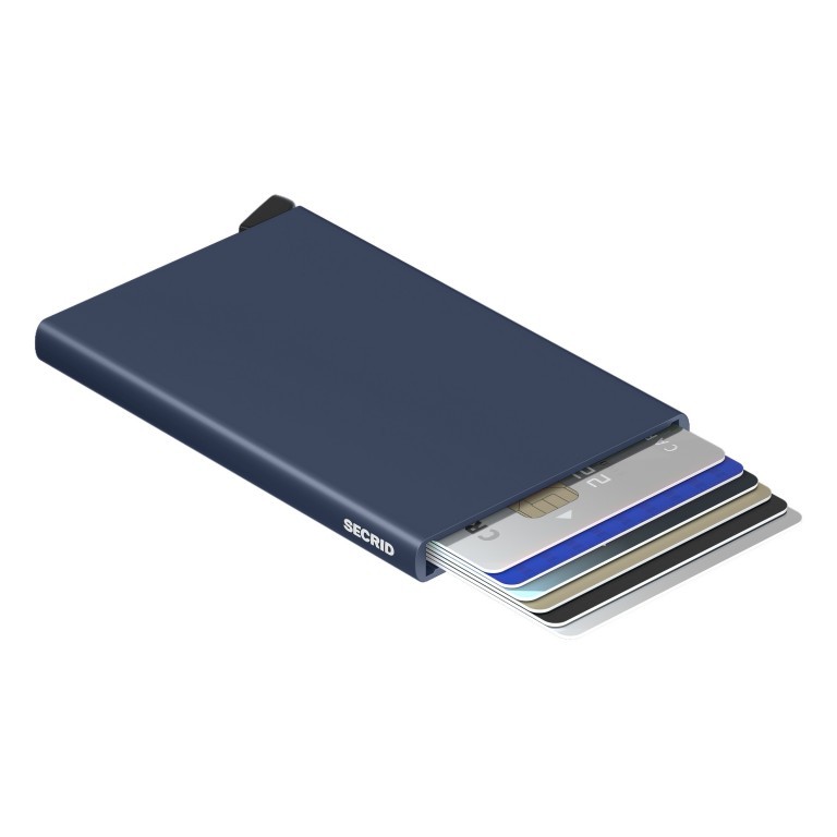 Kartenetui Cardprotector Navy, Farbe: blau/petrol, Marke: Secrid, EAN: 8718215284109, Abmessungen in cm: 6.3x10.2x0.8, Bild 1 von 3