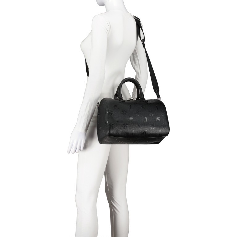 Handtasche Decoro Stampa Aurora SHZ Black, Farbe: schwarz, Marke: Joop!, EAN: 4048835172864, Abmessungen in cm: 30.5x22x18, Bild 6 von 8