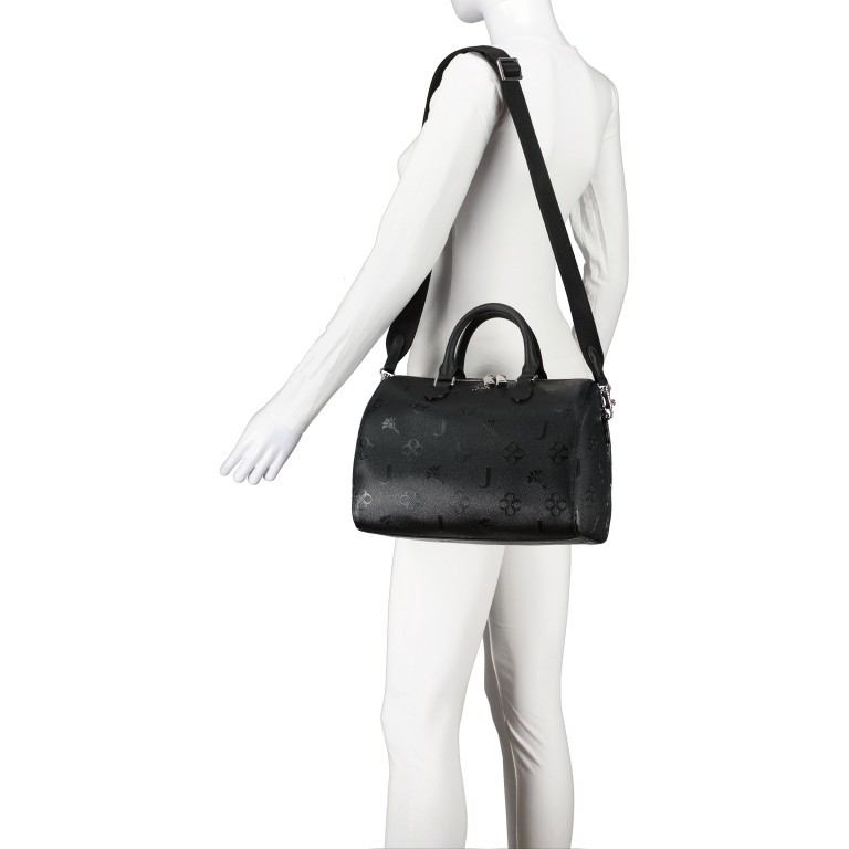 Handtasche Decoro Stampa Aurora SHZ Black, Farbe: schwarz, Marke: Joop!, EAN: 4048835172864, Abmessungen in cm: 30.5x22x18, Bild 5 von 8