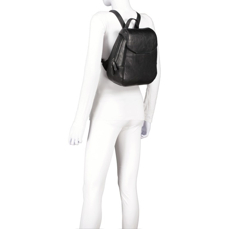 Rucksack Grandma's Luxury Club Mrs. Dumpling Black Smoke, Farbe: schwarz, Marke: Aunts & Uncles, EAN: 4250394994522, Abmessungen in cm: 24x30x14, Bild 4 von 10