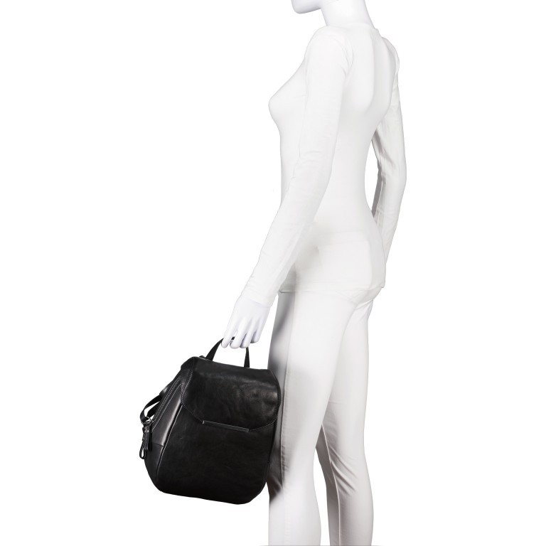 Rucksack Grandma's Luxury Club Mrs. Dumpling Black Smoke, Farbe: schwarz, Marke: Aunts & Uncles, EAN: 4250394994522, Abmessungen in cm: 24x30x14, Bild 3 von 10