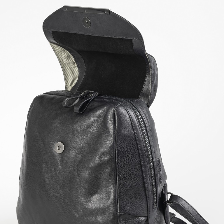 Rucksack Grandma's Luxury Club Mrs. Dumpling Black Smoke, Farbe: schwarz, Marke: Aunts & Uncles, EAN: 4250394994522, Abmessungen in cm: 24x30x14, Bild 5 von 10