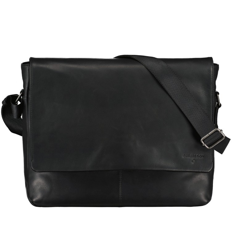 Kuriertasche Stratford 2.0 Jeremy LHF Black, Farbe: schwarz, Marke: Strellson, EAN: 4048835173038, Abmessungen in cm: 40x32x11, Bild 1 von 6