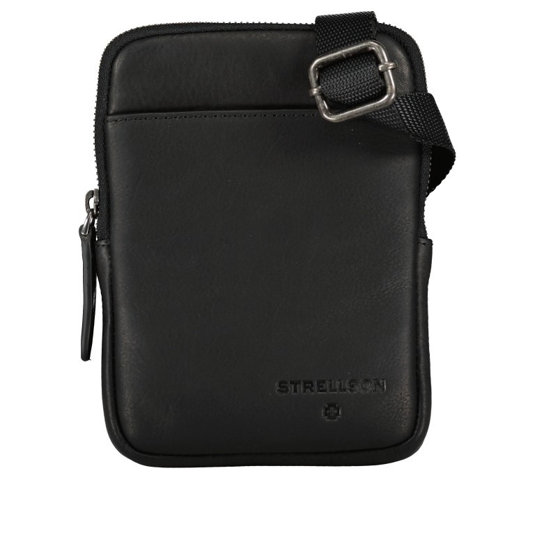 Umhängetasche Stratford 2.0 Marcus XSVZ Black, Farbe: schwarz, Marke: Strellson, EAN: 4048835173052, Abmessungen in cm: 14.5x20x4, Bild 1 von 6