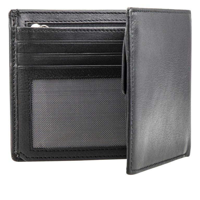 Geldbörse F3 Gandolf mit RFID-Schutz Schwarz, Farbe: schwarz, Marke: Maitre, EAN: 4053533584017, Abmessungen in cm: 12x10x3, Bild 3 von 6