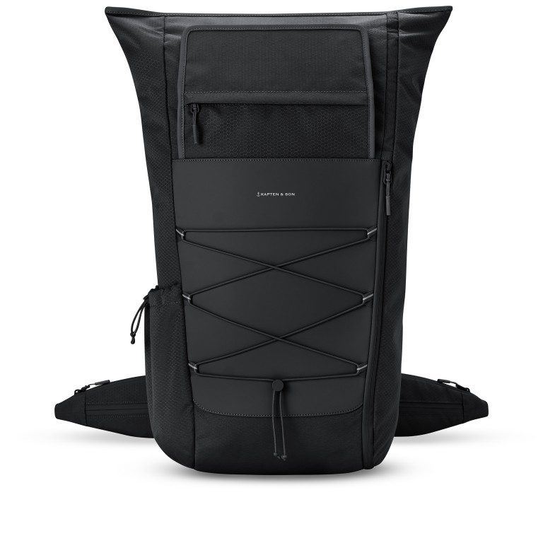 Rucksack Banff All Black, Farbe: schwarz, Marke: Kapten & Son, EAN: 4251145238377, Abmessungen in cm: 42x50x18, Bild 2 von 10