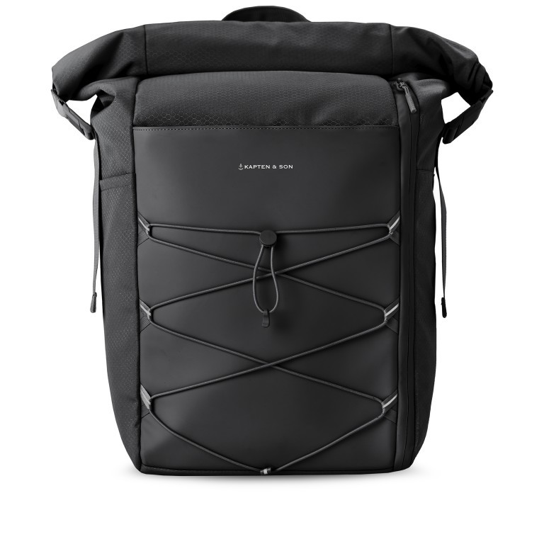 Rucksack Yoho All Black, Farbe: schwarz, Marke: Kapten & Son, EAN: 4251145238346, Abmessungen in cm: 40x45x15, Bild 1 von 7