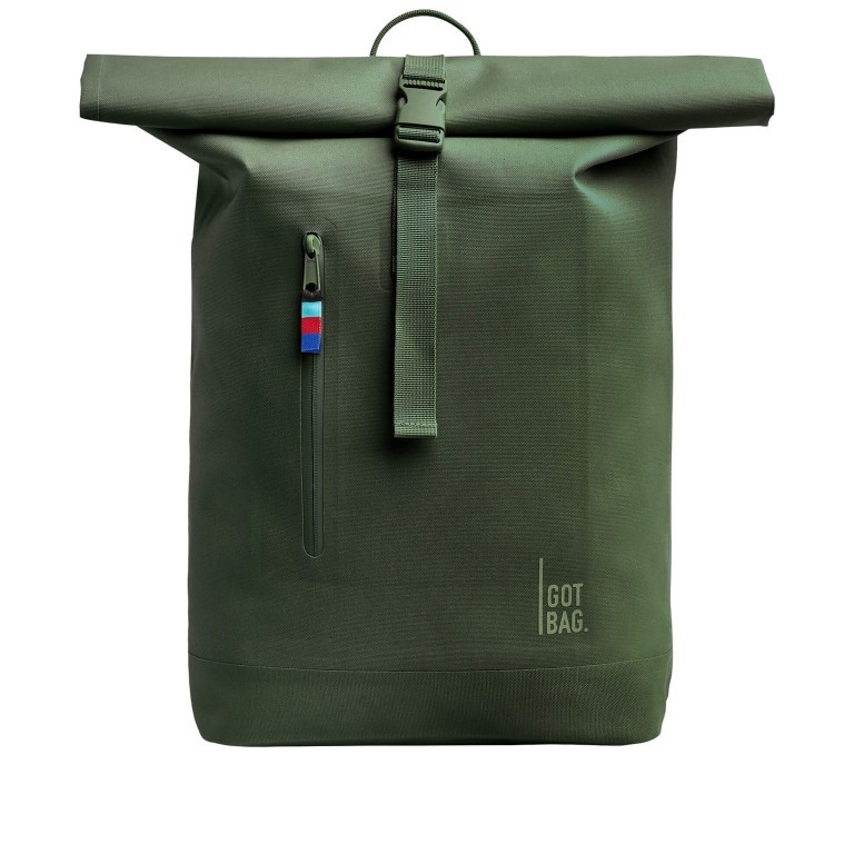 Rucksack Rolltop Lite Algae, Farbe: grün/oliv, Marke: Got Bag, EAN: 4260483884436, Abmessungen in cm: 30x42x15, Bild 1 von 8