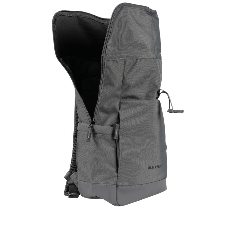 Rucksack BBRS77-F mit Rolltop Dark Grey, Farbe: grau, Marke: Blackbeat, EAN: 4066727001061, Abmessungen in cm: 25.5x40x15, Bild 5 von 6