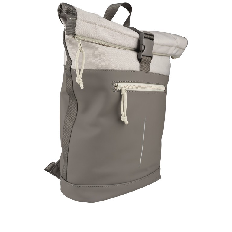 Rucksack Backham New York mit Laptopfach 14" Taupe, Farbe: taupe/khaki, Marke: Blackbeat, EAN: 4066727004659, Abmessungen in cm: 28x42x11.5, Bild 2 von 7