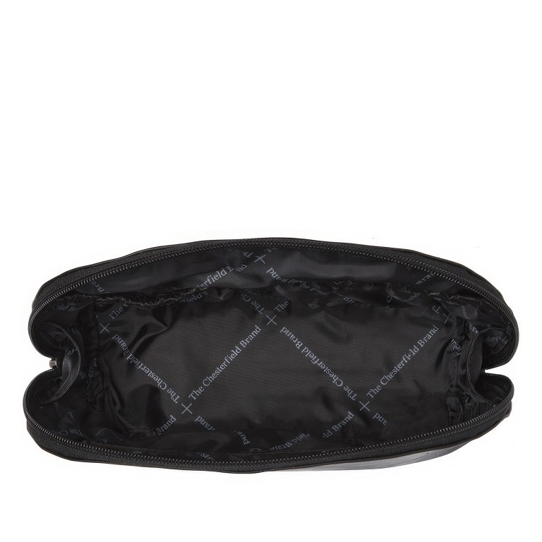 Kulturbeutel Torino Black, Farbe: schwarz, Marke: The Chesterfield Brand, EAN: 8719241090085, Abmessungen in cm: 20x13x8, Bild 4 von 6