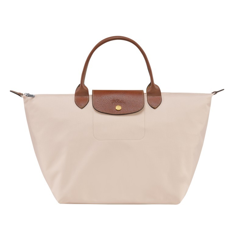 Handtasche Le Pliage Handtasche M Paper, Farbe: beige, Marke: Longchamp, EAN: 3597922260478, Abmessungen in cm: 30x28x20, Bild 1 von 5