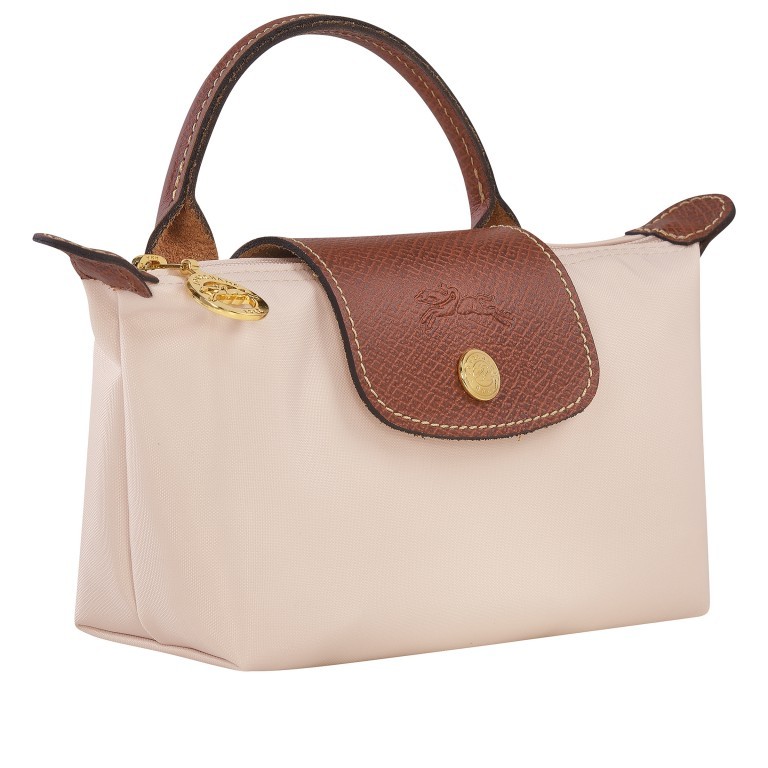 Kosmetiktasche Le Pliage Pochette Paper, Farbe: beige, Marke: Longchamp, EAN: 3597922260874, Abmessungen in cm: 17x10x5.5, Bild 2 von 5