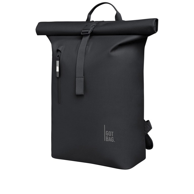 Rucksack Rolltop Lite 2.0 Monochrome Black, Farbe: schwarz, Marke: Got Bag, EAN: 4260483886461, Abmessungen in cm: 32x42x15, Bild 2 von 12