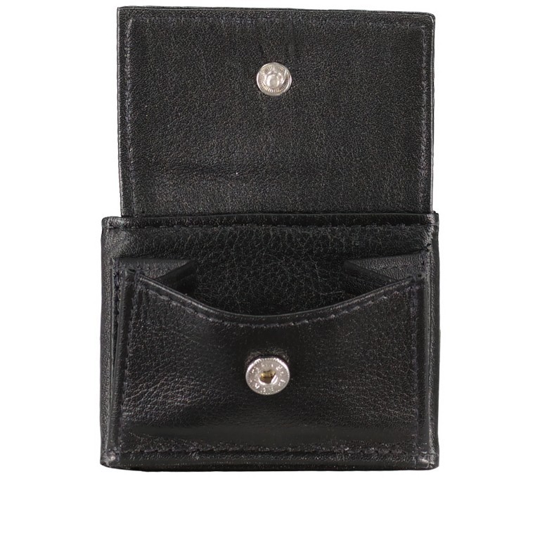 Wickelbörse Nappa Schwarz, Farbe: schwarz, Marke: Hausfelder Manufaktur, EAN: 4065646015272, Abmessungen in cm: 7x5.5x1.5, Bild 5 von 5