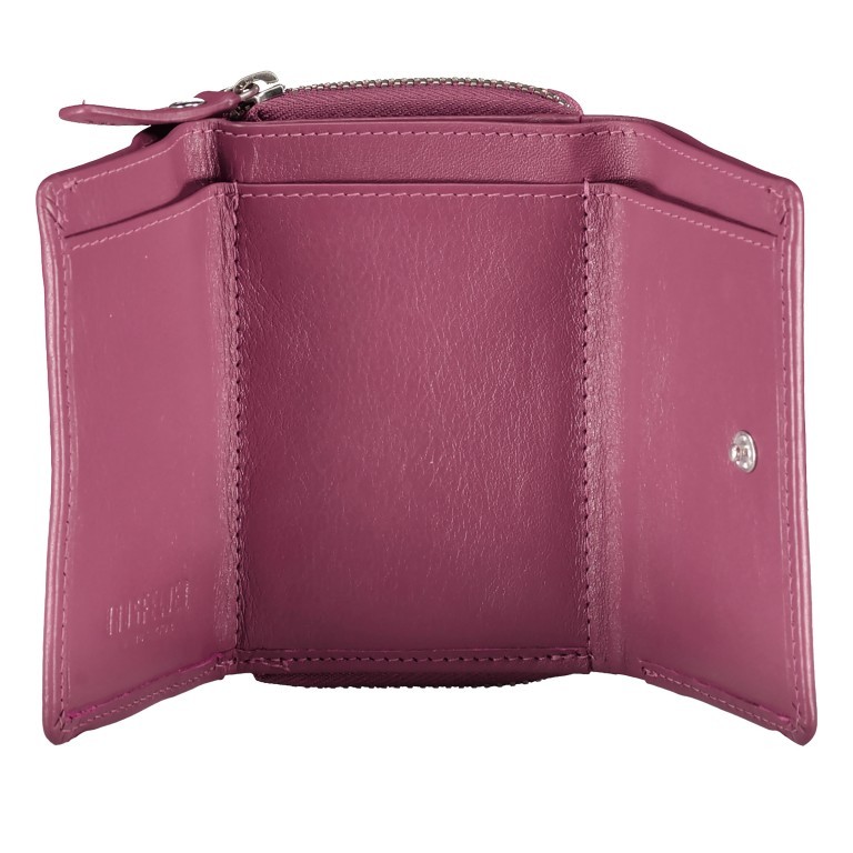 Geldbörse Nappa mit RFID-Schutz Pink, Farbe: rosa/pink, Marke: Hausfelder Manufaktur, EAN: 4065646016422, Abmessungen in cm: 10.5x8x2, Bild 4 von 5