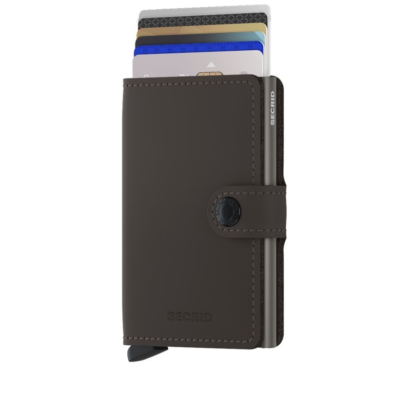 Geldbörse Miniwallet Matte Truffle, Farbe: braun, Marke: Secrid, EAN: 8718215284215, Abmessungen in cm: 6.8x10.2x2.1, Bild 5 von 5