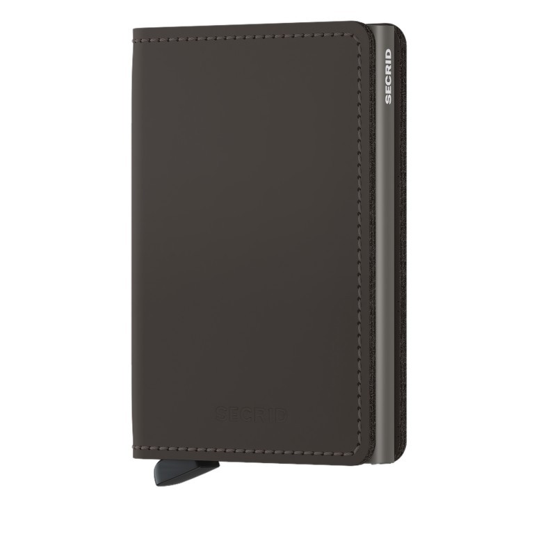 Geldbörse Slimwallet Matte Truffle, Farbe: braun, Marke: Secrid, EAN: 8718215284222, Abmessungen in cm: 6.8x10.2x1.6, Bild 1 von 5