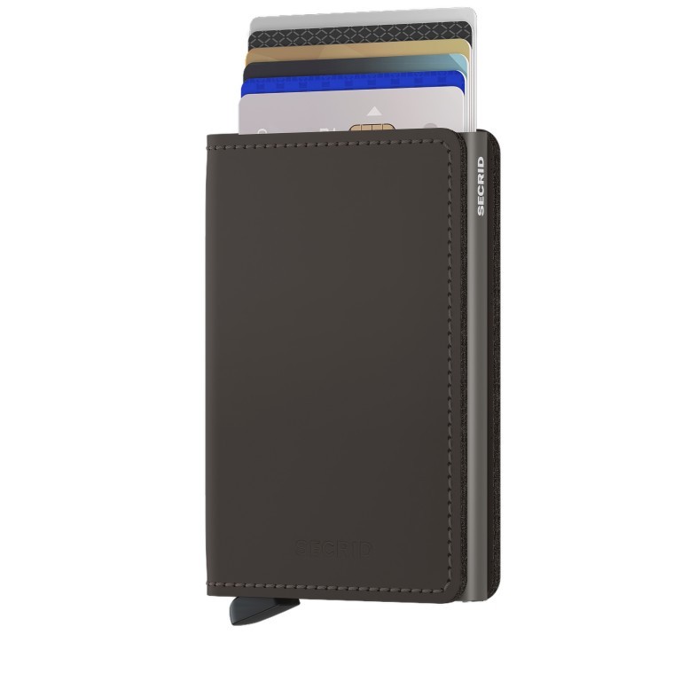 Geldbörse Slimwallet Matte Truffle, Farbe: braun, Marke: Secrid, EAN: 8718215284222, Abmessungen in cm: 6.8x10.2x1.6, Bild 5 von 5