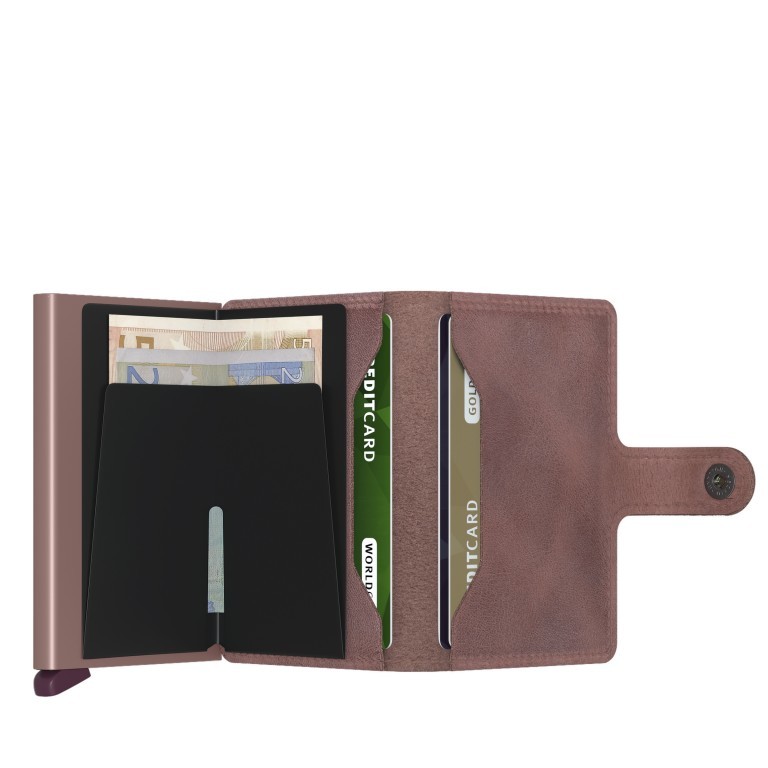 Geldbörse Miniwallet Vintage Mauve, Farbe: taupe/khaki, Marke: Secrid, EAN: 8718215284161, Abmessungen in cm: 6.8x10.2x1.6, Bild 3 von 5
