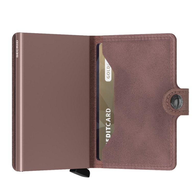 Geldbörse Miniwallet Vintage Mauve, Farbe: taupe/khaki, Marke: Secrid, EAN: 8718215284161, Abmessungen in cm: 6.8x10.2x1.6, Bild 4 von 5