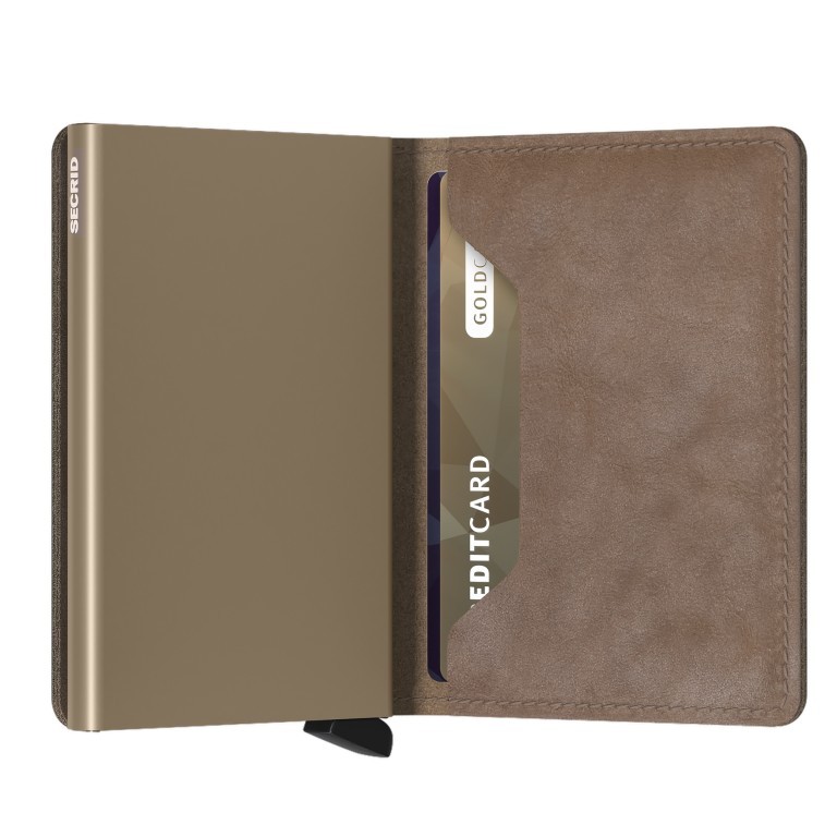 Geldbörse Slimwallet Vintage Taupe, Farbe: taupe/khaki, Marke: Secrid, EAN: 8718215284185, Abmessungen in cm: 6.8x10.2x1.6, Bild 5 von 6