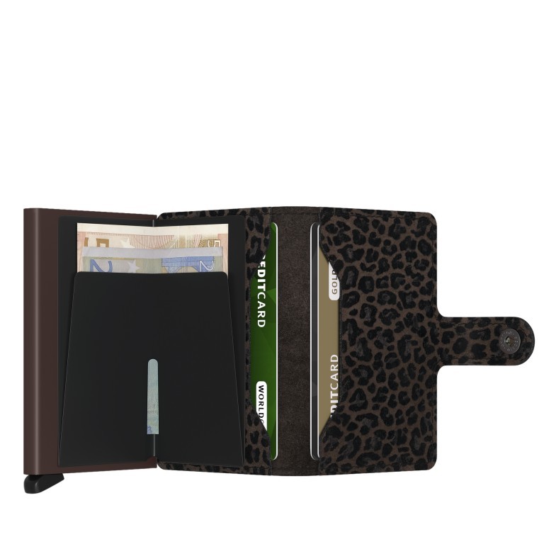 Mini-Geldbörse Miniwallet Leo Brown, Farbe: braun, Marke: Secrid, EAN: 8718215284253, Abmessungen in cm: 6.8x10.2x2.1, Bild 3 von 5
