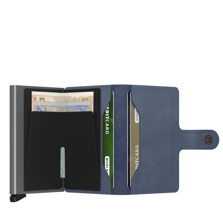 Geldbörse Miniwallet Original mit RFID-Schutz Ice Blue, Farbe: blau/petrol, Marke: Secrid, EAN: 8718215284130, Abmessungen in cm: 6.8x10.2x2.1, Bild 3 von 5