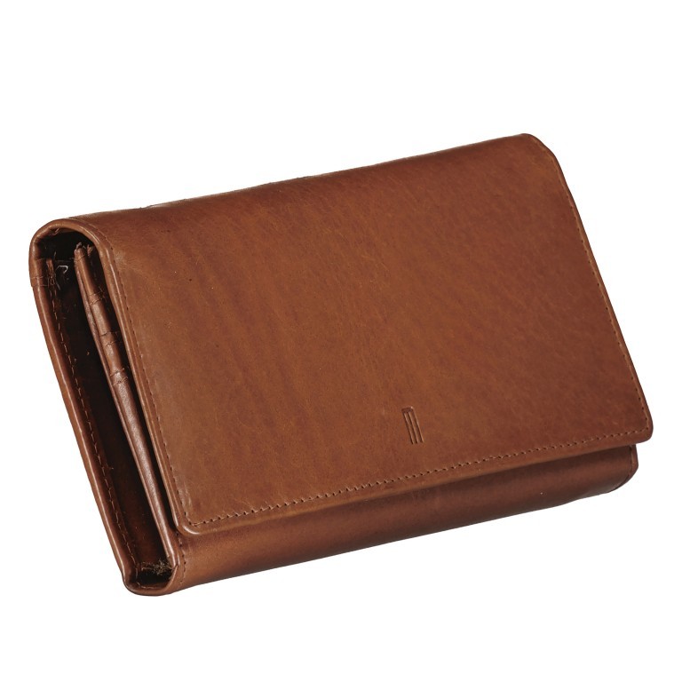 Geldbörse Vintage mit RFID-Schutz Dark Cognac, Farbe: cognac, Marke: Hausfelder Manufaktur, EAN: 4065646016330, Abmessungen in cm: 19x10x2.5, Bild 2 von 4