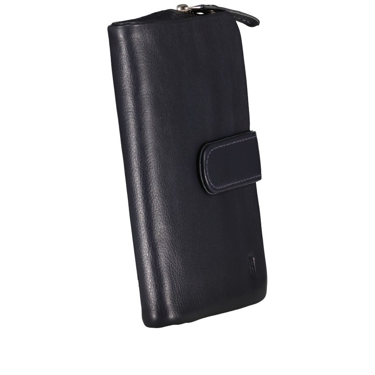 Geldbörse Nappa mit RFID-Schutz Dunkelblau, Farbe: blau/petrol, Marke: Hausfelder Manufaktur, EAN: 4065646016507, Abmessungen in cm: 10x14.5x2, Bild 2 von 5