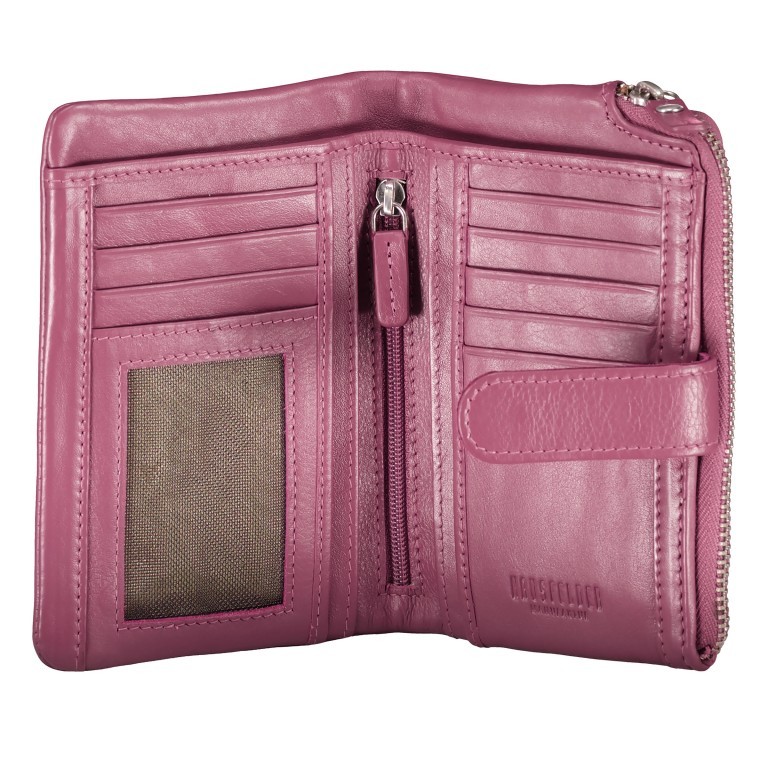 Geldbörse Nappa mit RFID-Schutz Pink, Farbe: rosa/pink, Marke: Hausfelder Manufaktur, EAN: 4065646016521, Abmessungen in cm: 10x14.5x2, Bild 4 von 5