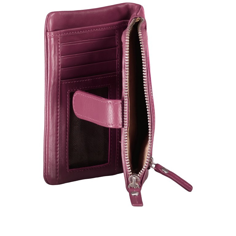 Geldbörse Nappa mit RFID-Schutz Pink, Farbe: rosa/pink, Marke: Hausfelder Manufaktur, EAN: 4065646016521, Abmessungen in cm: 10x14.5x2, Bild 5 von 5
