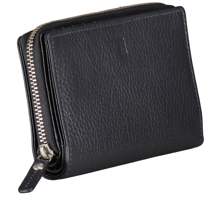 Geldbörse Dark Blue, Farbe: blau/petrol, Marke: Hausfelder Manufaktur, EAN: 4065646016538, Abmessungen in cm: 14.5x9x2, Bild 2 von 5