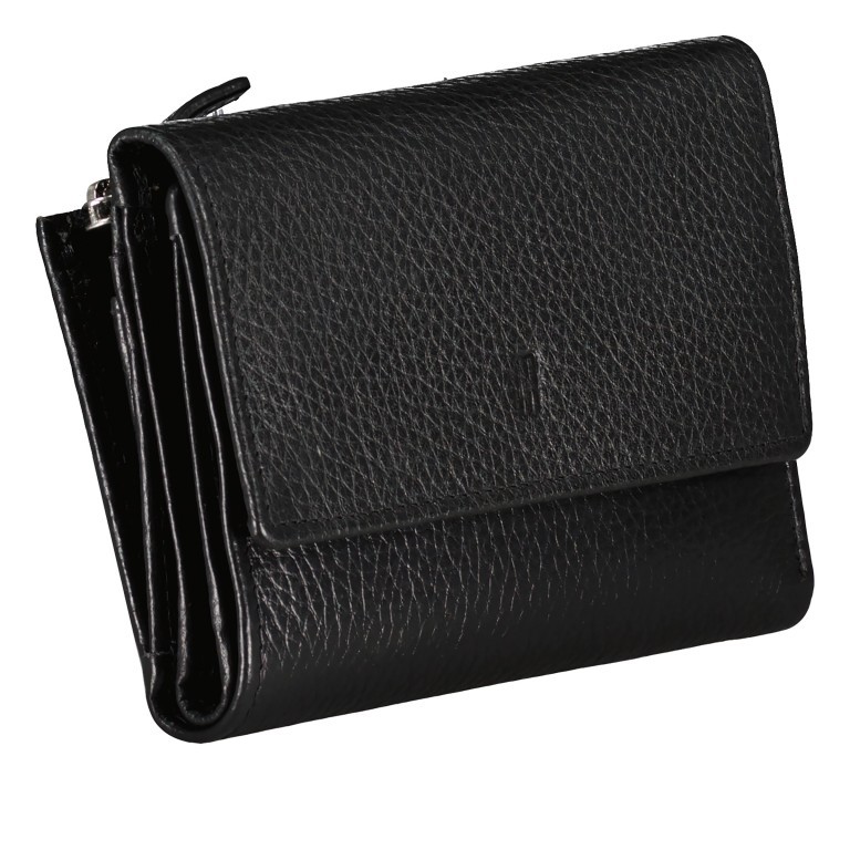 Geldbörse Black, Farbe: schwarz, Marke: Hausfelder Manufaktur, EAN: 4065646016552, Abmessungen in cm: 14.2x10x2.5, Bild 2 von 5