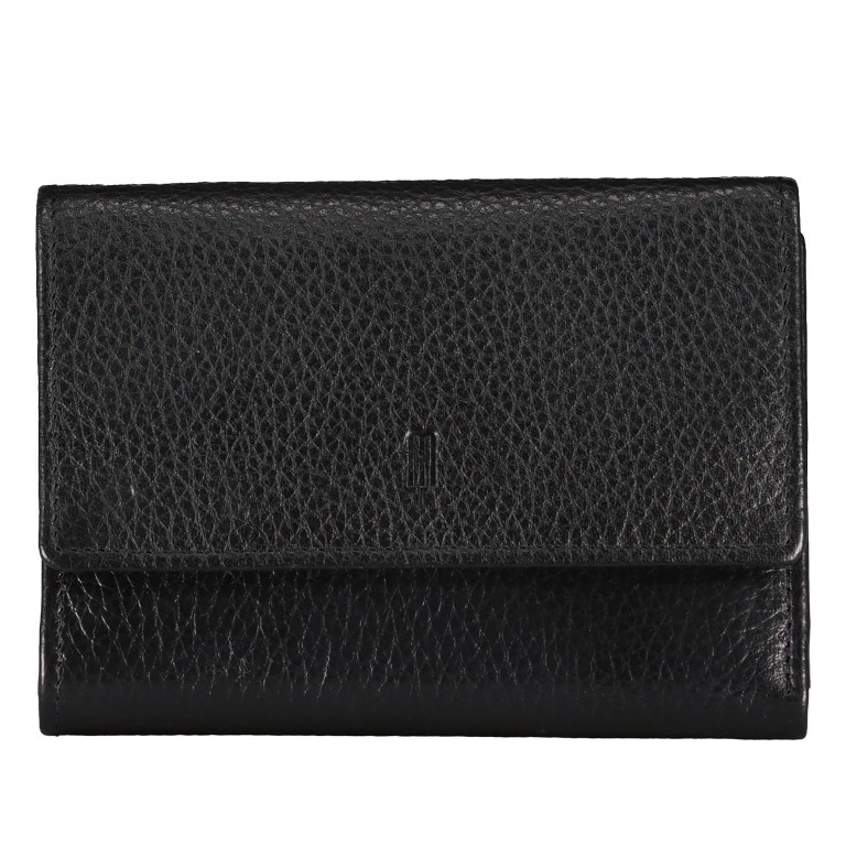 Geldbörse Black, Farbe: schwarz, Marke: Hausfelder Manufaktur, EAN: 4065646016552, Abmessungen in cm: 14.2x10x2.5, Bild 1 von 5