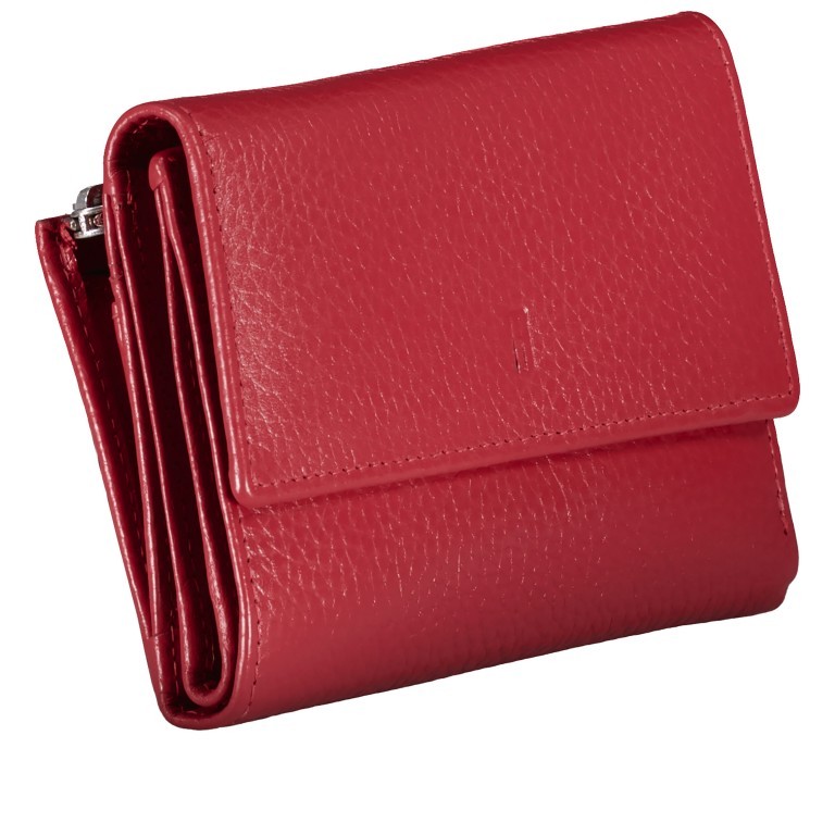 Geldbörse Red, Farbe: rot/weinrot, Marke: Hausfelder Manufaktur, EAN: 4065646016576, Abmessungen in cm: 14.2x10x2.5, Bild 2 von 5