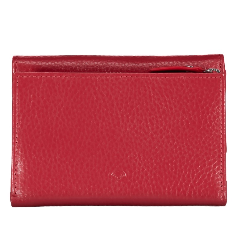 Geldbörse Red, Farbe: rot/weinrot, Marke: Hausfelder Manufaktur, EAN: 4065646016576, Abmessungen in cm: 14.2x10x2.5, Bild 3 von 5