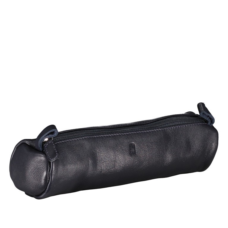 Stiftrolle Nappa Dunkelblau, Farbe: blau/petrol, Marke: Hausfelder Manufaktur, EAN: 4065646016613, Abmessungen in cm: 19.5x4.5x4.5, Bild 2 von 4