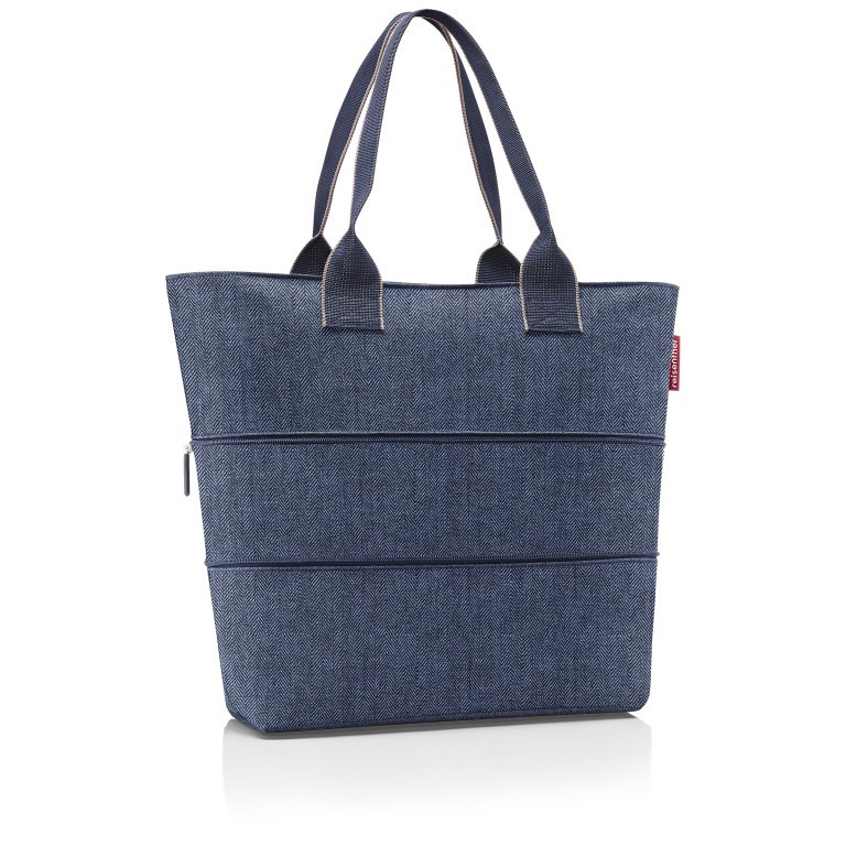 Shopper E1 Heringbone Dark Blue, Farbe: blau/petrol, Marke: Reisenthel, EAN: 4012013733765, Bild 2 von 3