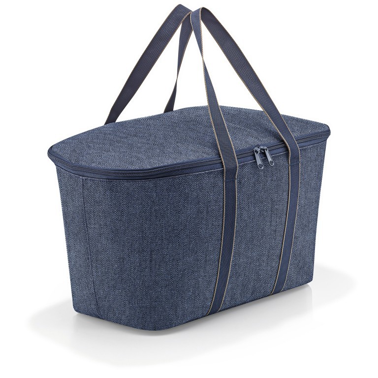 Kühltasche Coolerbag Heringbone Dark Blue, Farbe: blau/petrol, Marke: Reisenthel, EAN: 4012013734236, Abmessungen in cm: 44.5x24.5x25, Bild 1 von 3