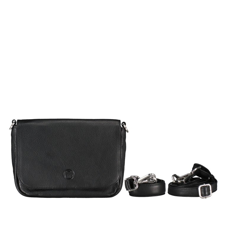 Umhängetasche Nappa Black, Farbe: schwarz, Marke: Hausfelder Manufaktur, EAN: 4065646015371, Abmessungen in cm: 22x15.5x4.5, Bild 1 von 8